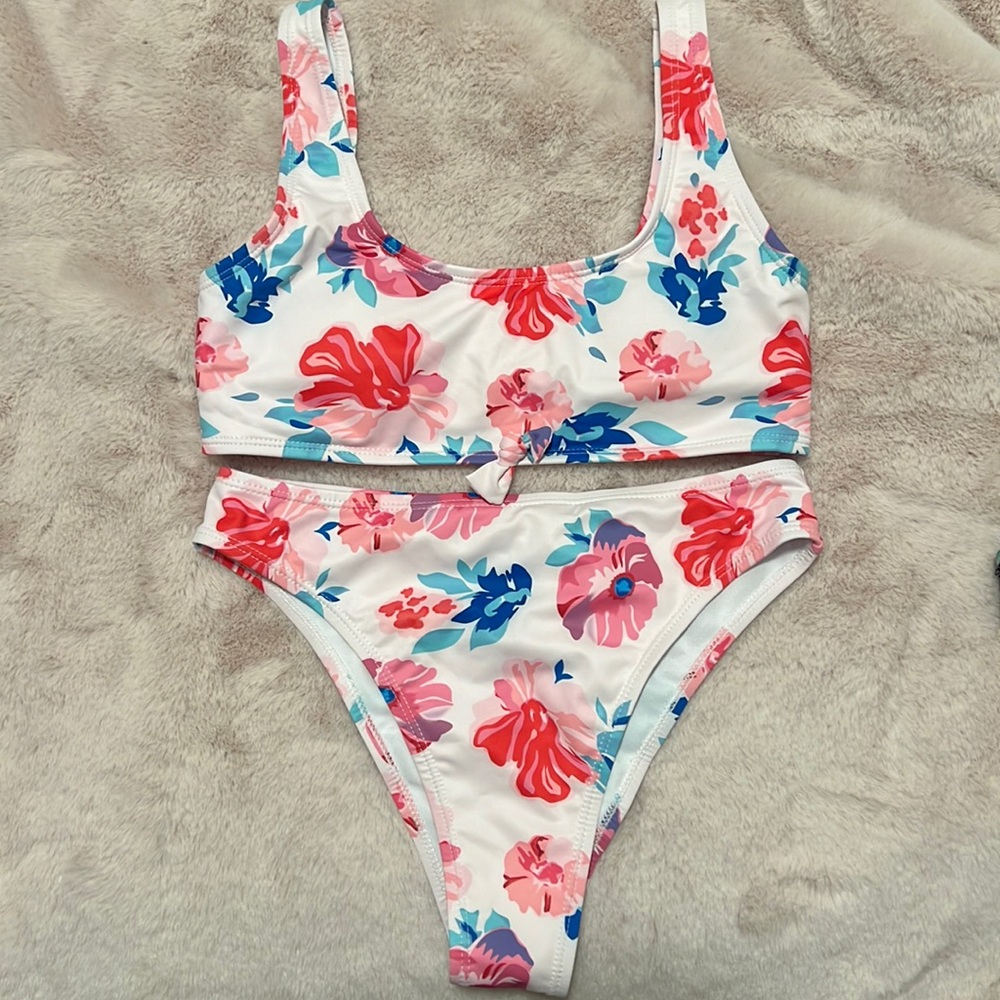 Floral bathing suit